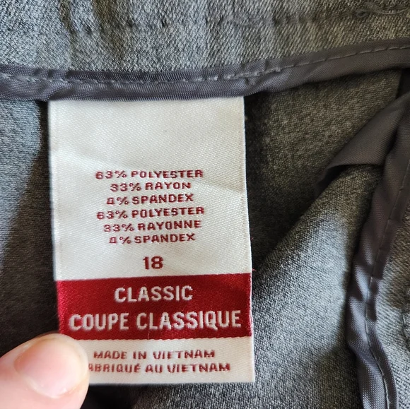 Merona Heather Gray Stretch Dress Pants - Picture 7 of 7